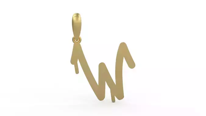 Initial Letters Pendant StreetToxic W