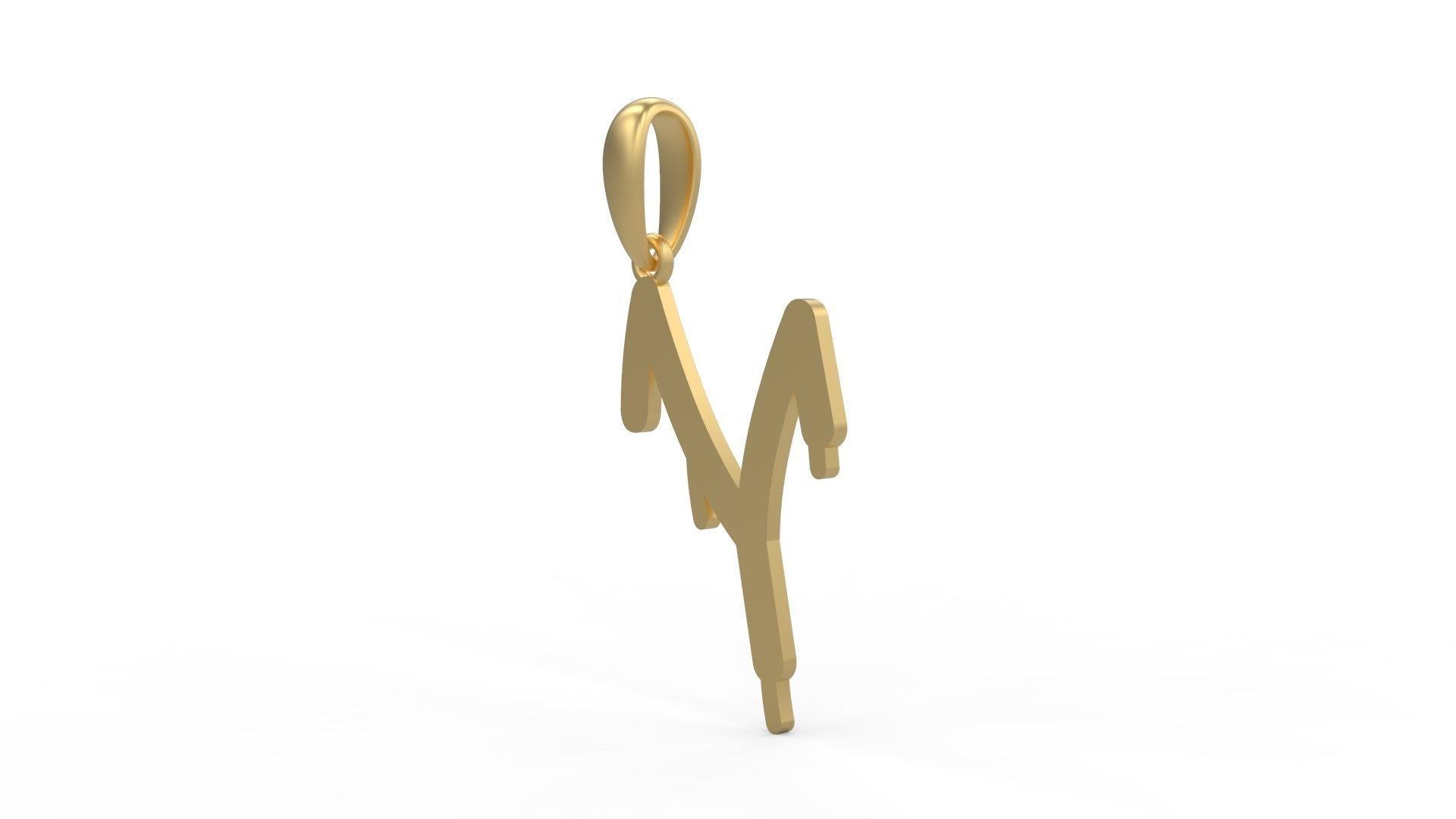 Initial Letters Pendant StreetToxic Y 3D print model_1