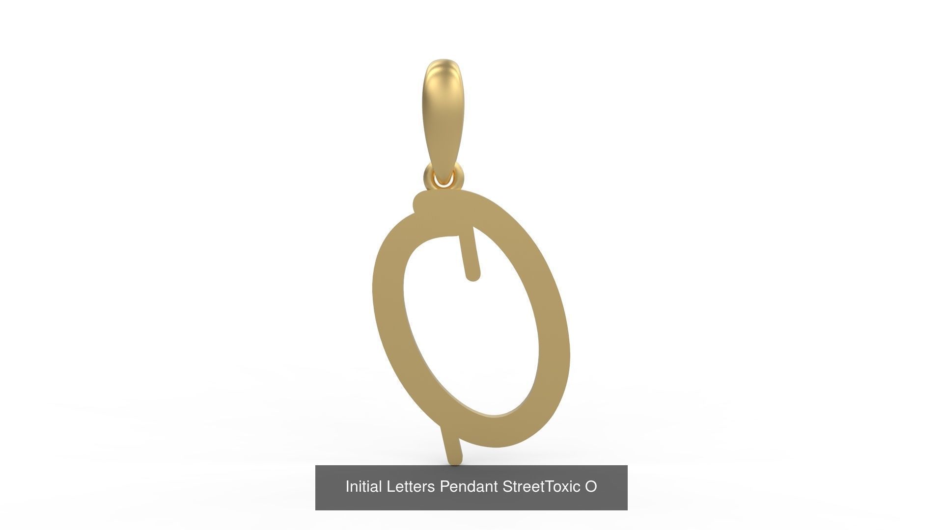 Initial Letters Pendant Alphabets StreetToxic 3D Model Collection_17