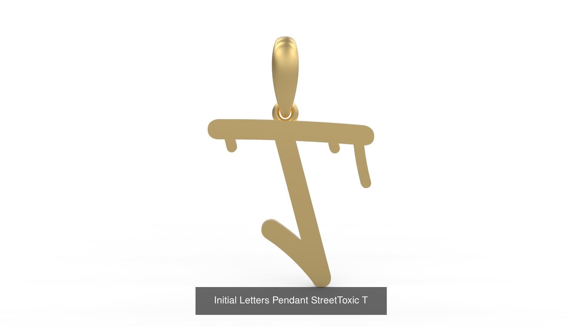 Initial Letters Pendant Alphabets StreetToxic 3D Model Collection_22