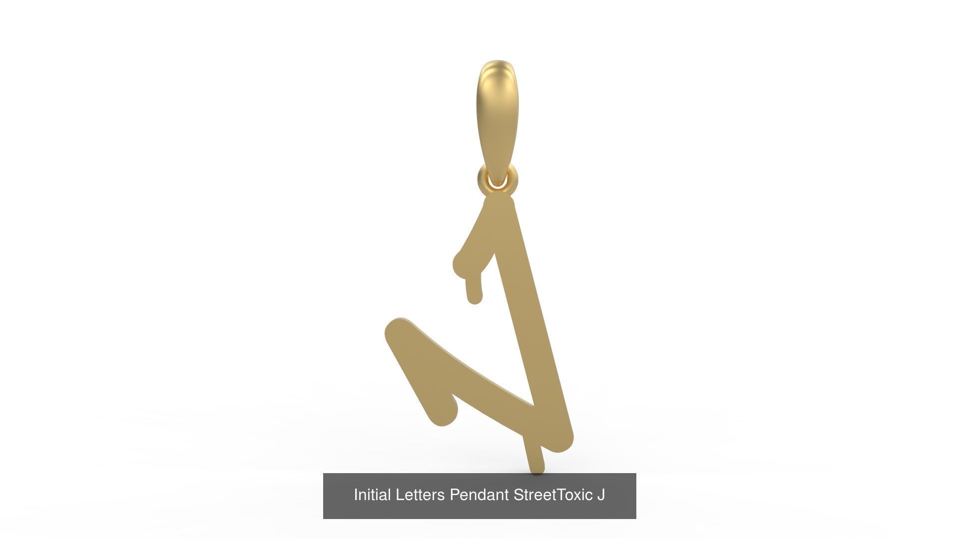 Initial Letters Pendant Alphabets StreetToxic 3D Model Collection_12