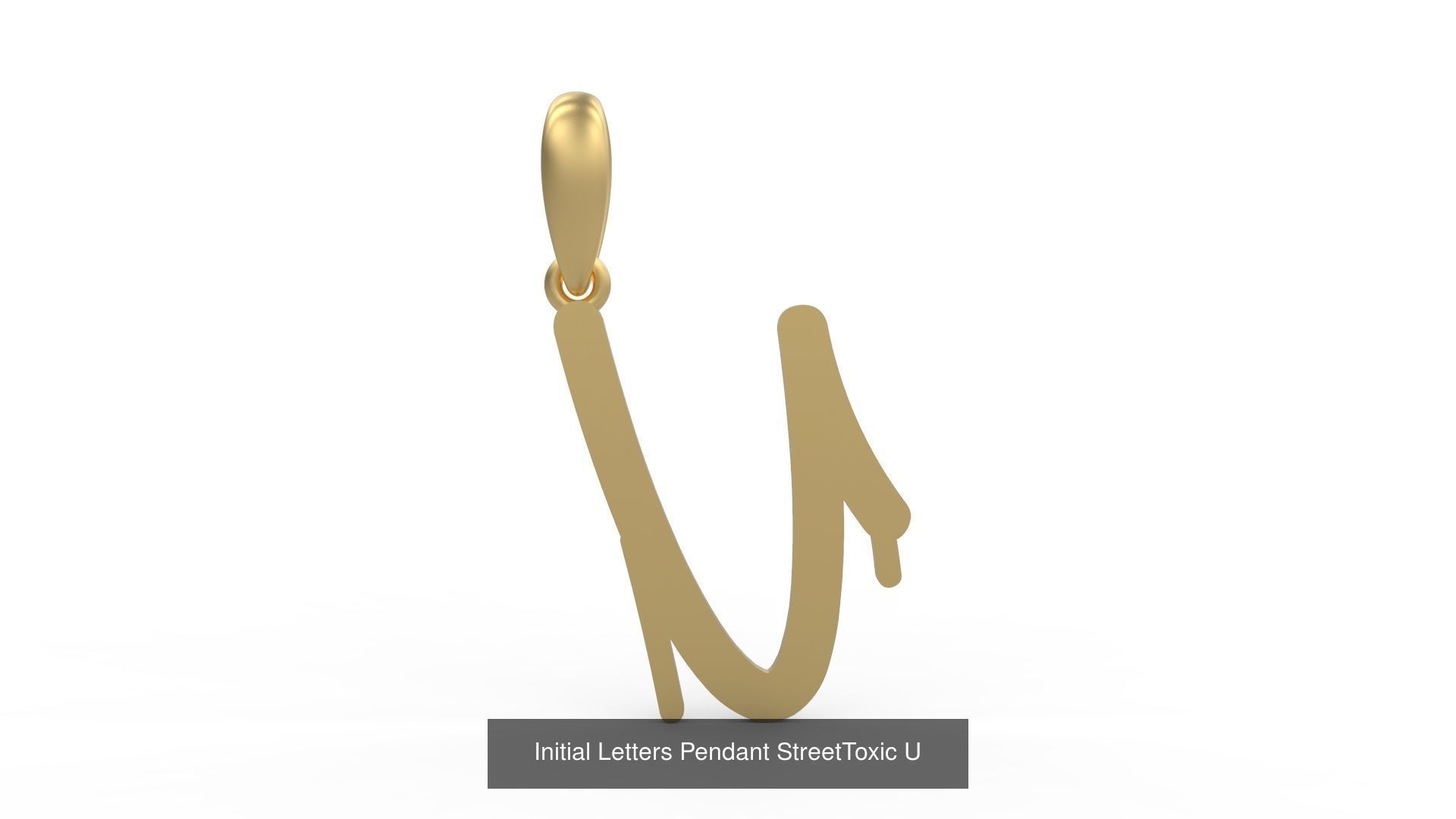 Initial Letters Pendant Alphabets StreetToxic 3D Model Collection_23