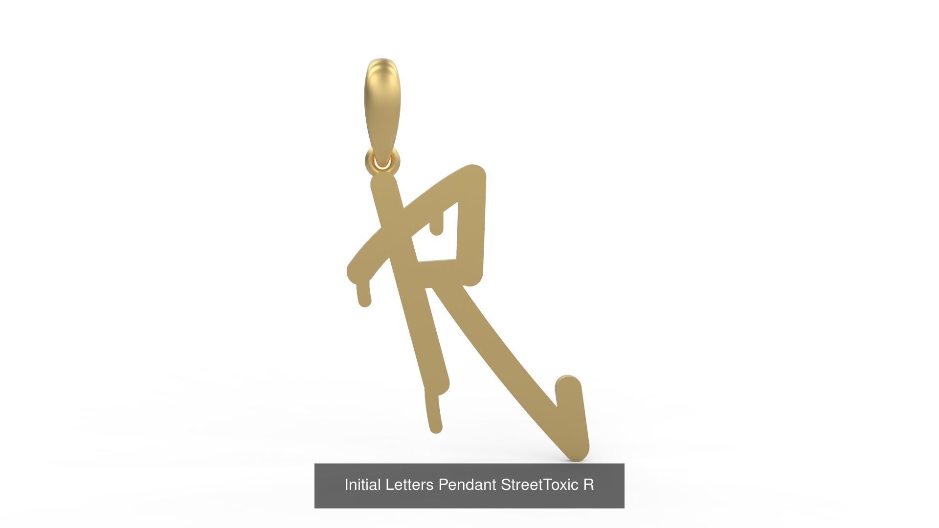 Initial Letters Pendant Alphabets StreetToxic 3D Model Collection_20