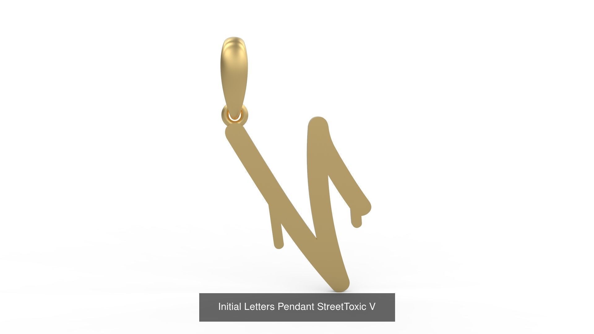 Initial Letters Pendant Alphabets StreetToxic 3D Model Collection_24