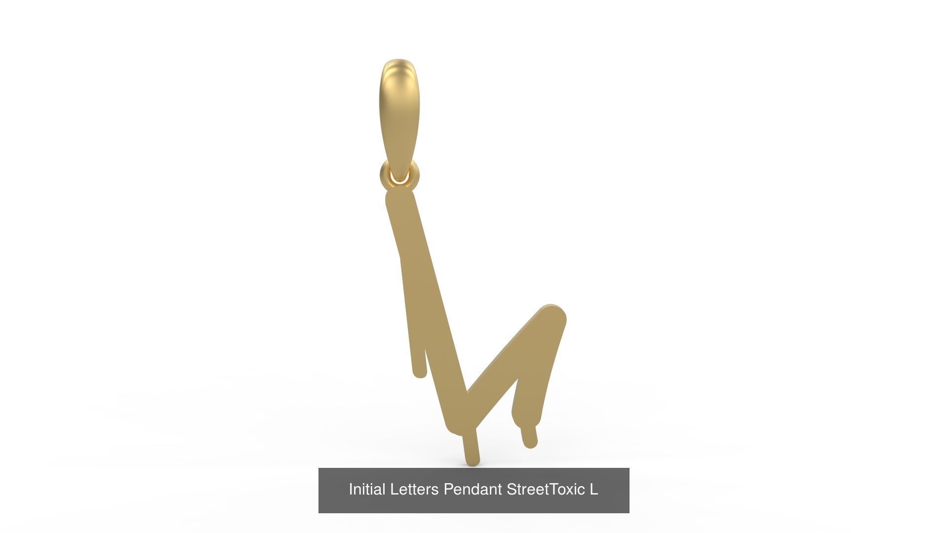 Initial Letters Pendant Alphabets StreetToxic 3D Model Collection_14