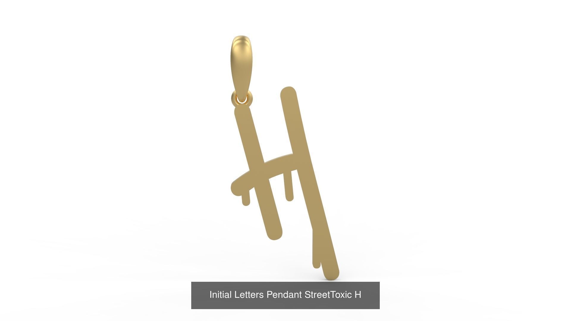 Initial Letters Pendant Alphabets StreetToxic 3D Model Collection_10
