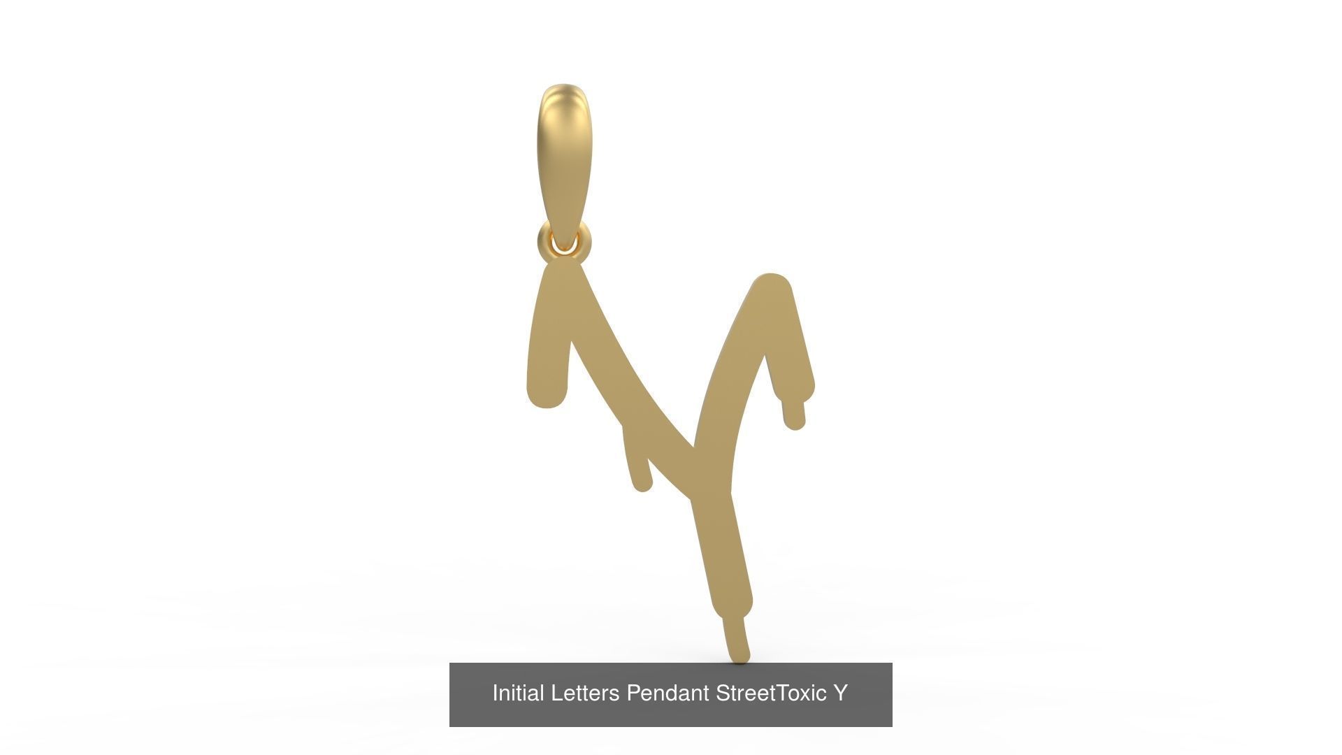 Initial Letters Pendant Alphabets StreetToxic 3D Model Collection_27