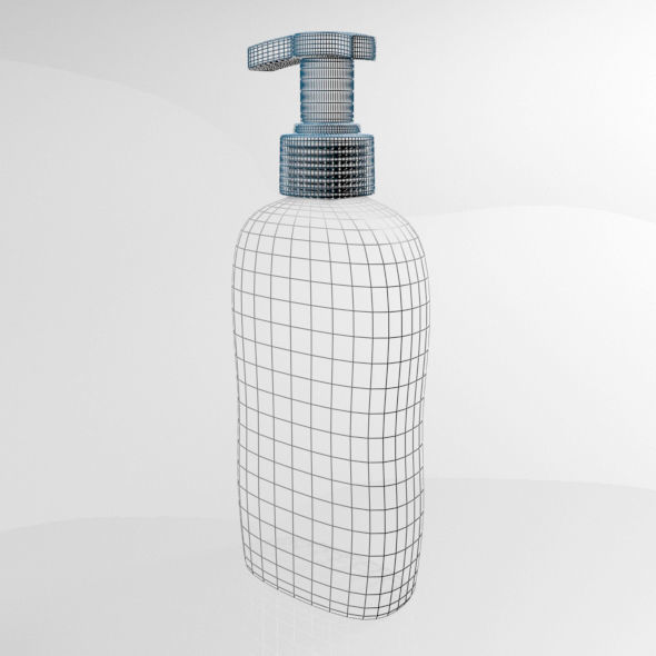 Baby Wash and Shampoo Bottle 01 3D model_9