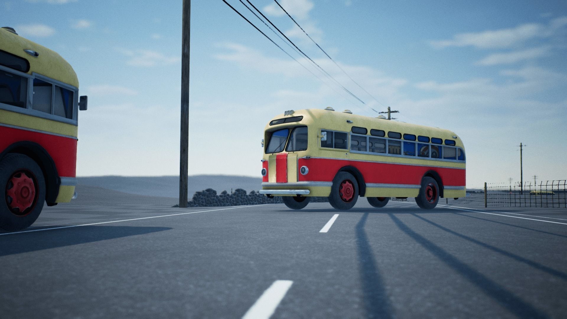 ZIS 155 - Old Russian City Bus with Painter Files Low-poly 3D model_13