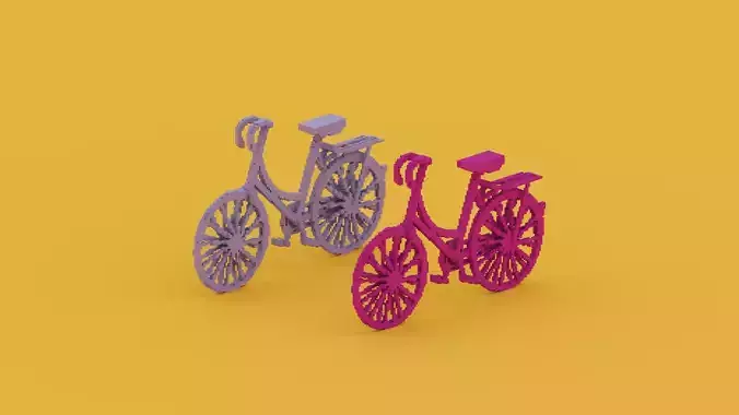 Voxel Couple Bicycle