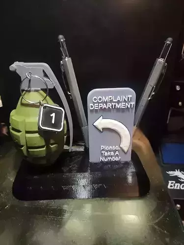  Complaint Department Grenade 3D print model