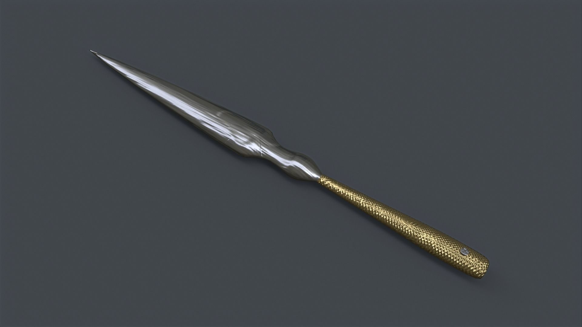 Dagger Blade Low-poly 3D model_10