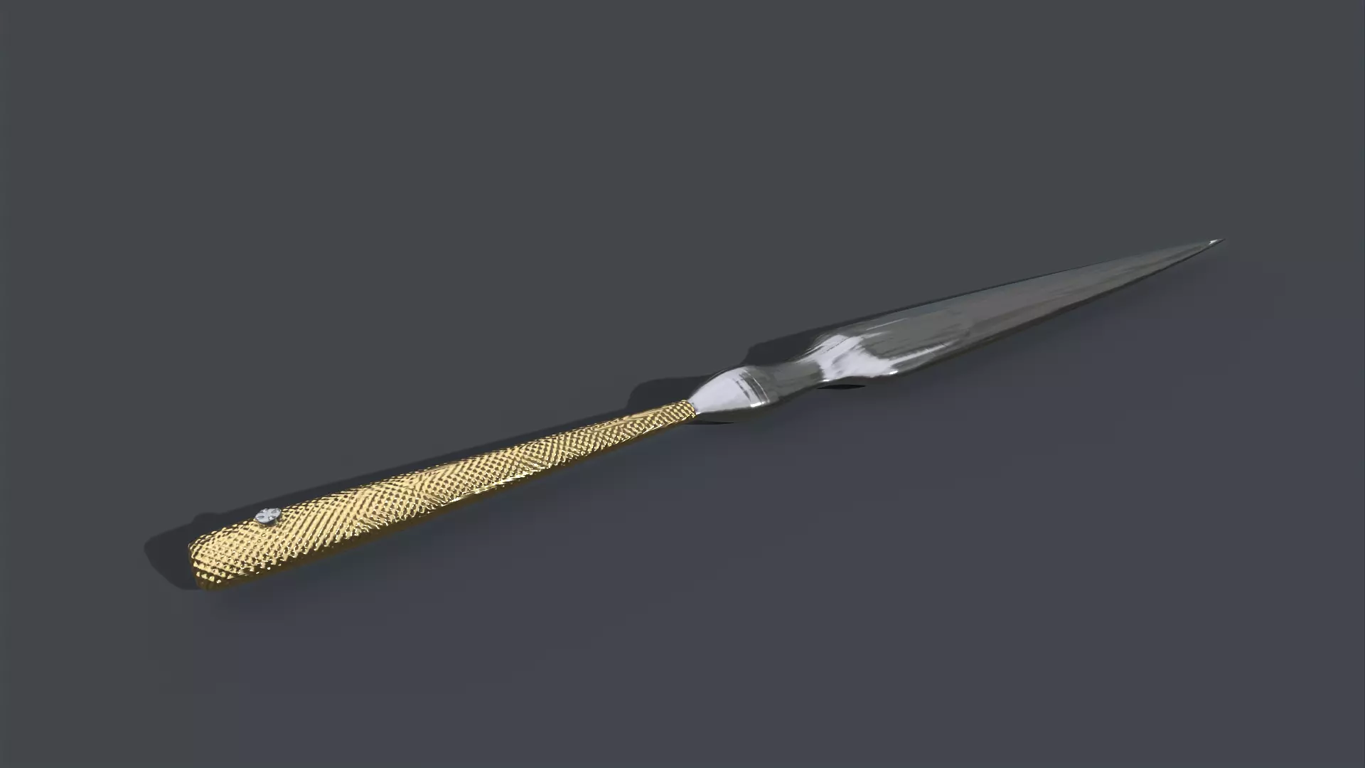 Dagger Blade Low-poly 3D model_0