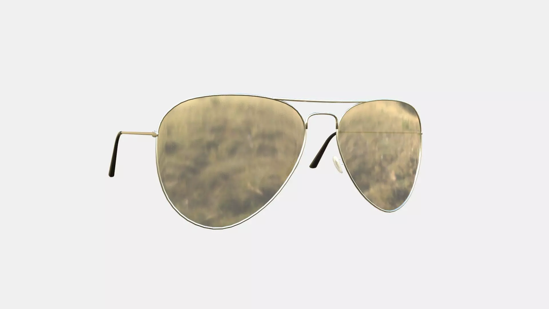 Sunglass Aviator 05 Silver - Character Design Fashion Low-poly 3D model