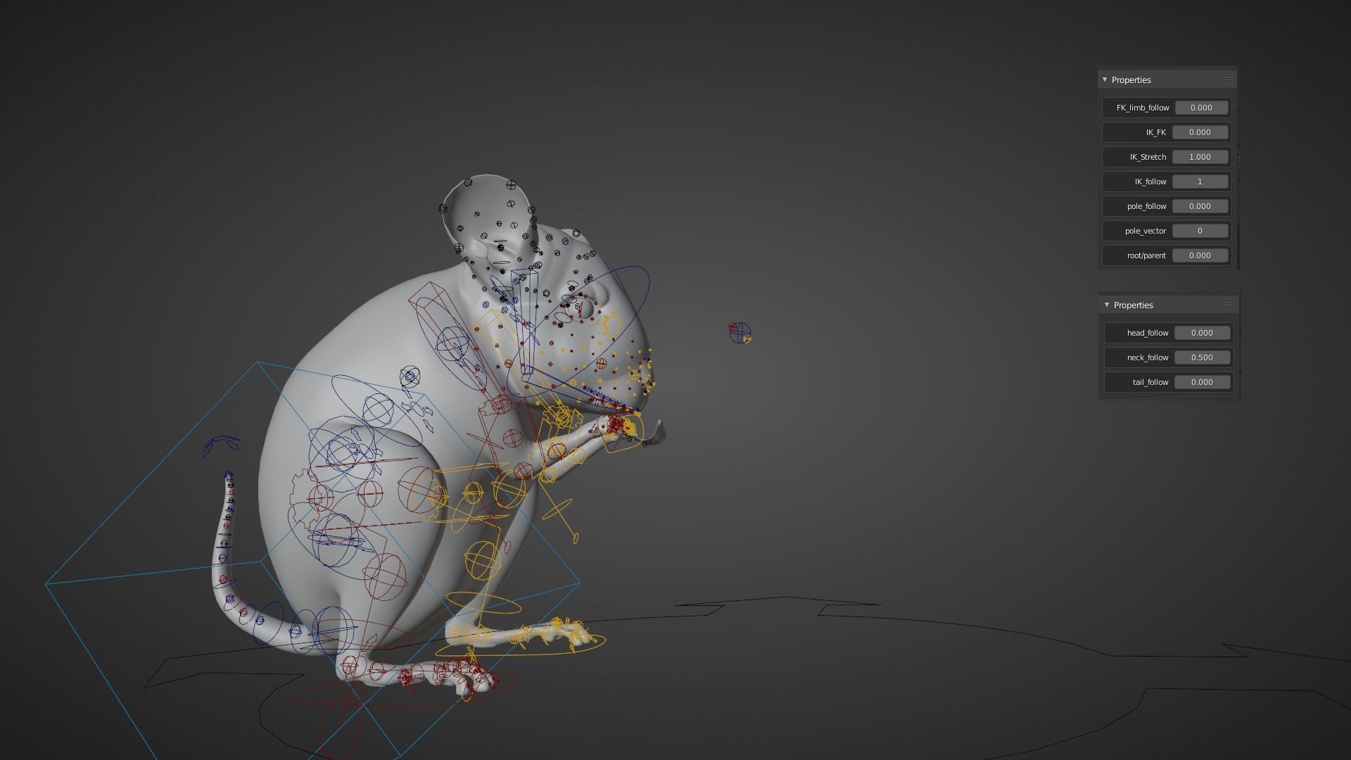 Chinchilla Rigged VFX Grace 3D model_10