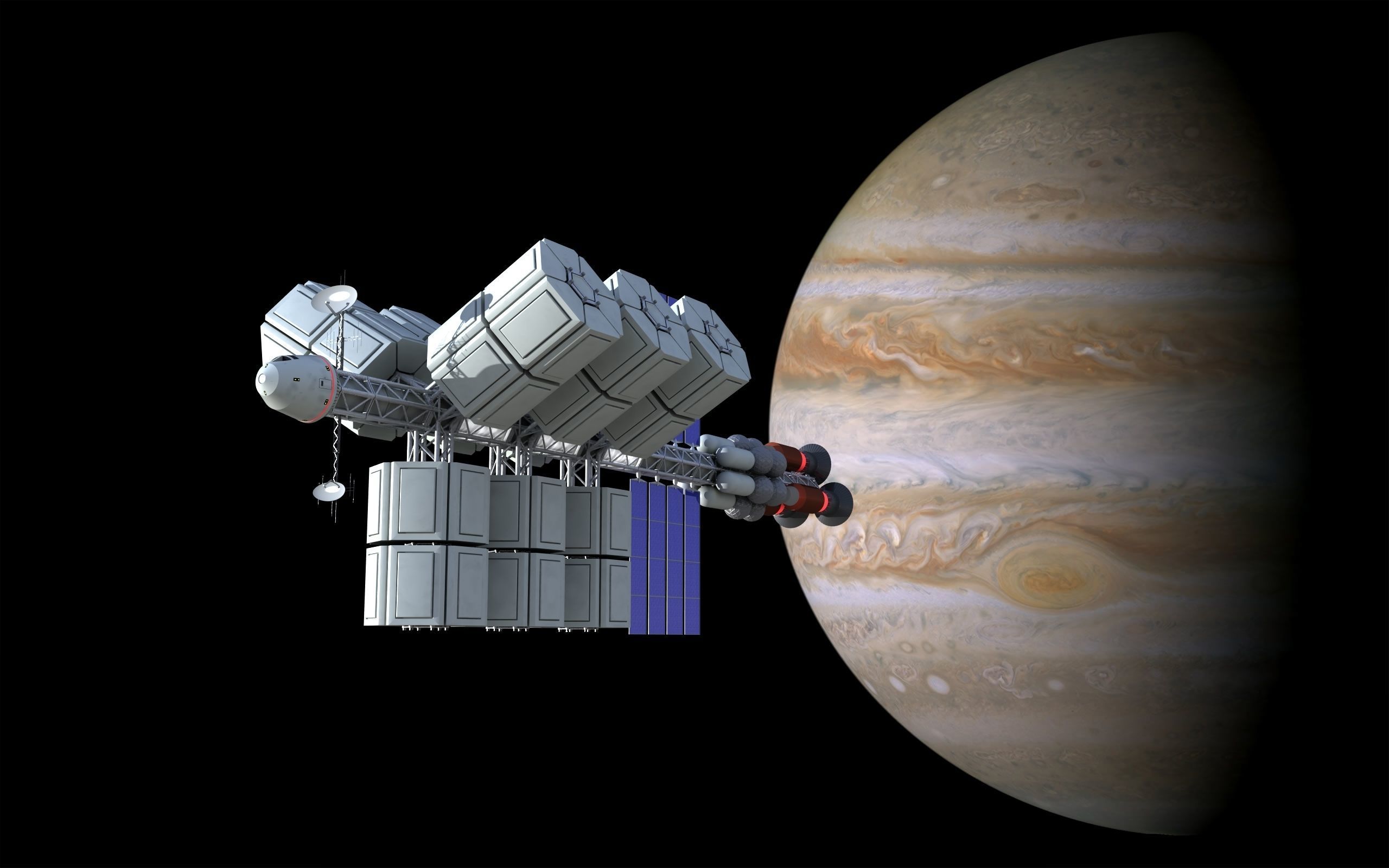 Truss Cargo Ship Free 3D model_2