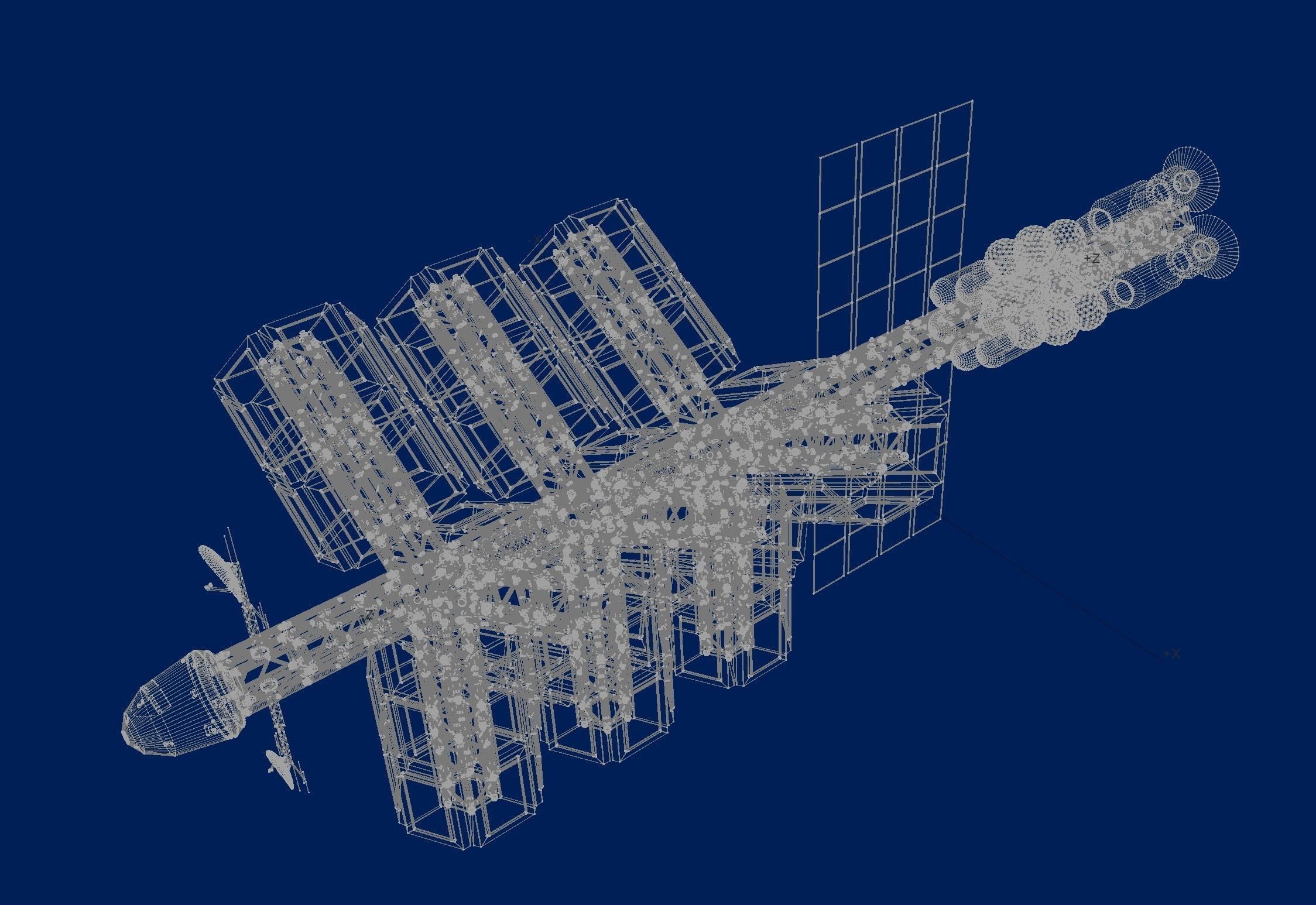 Truss Cargo Ship Free 3D model_3