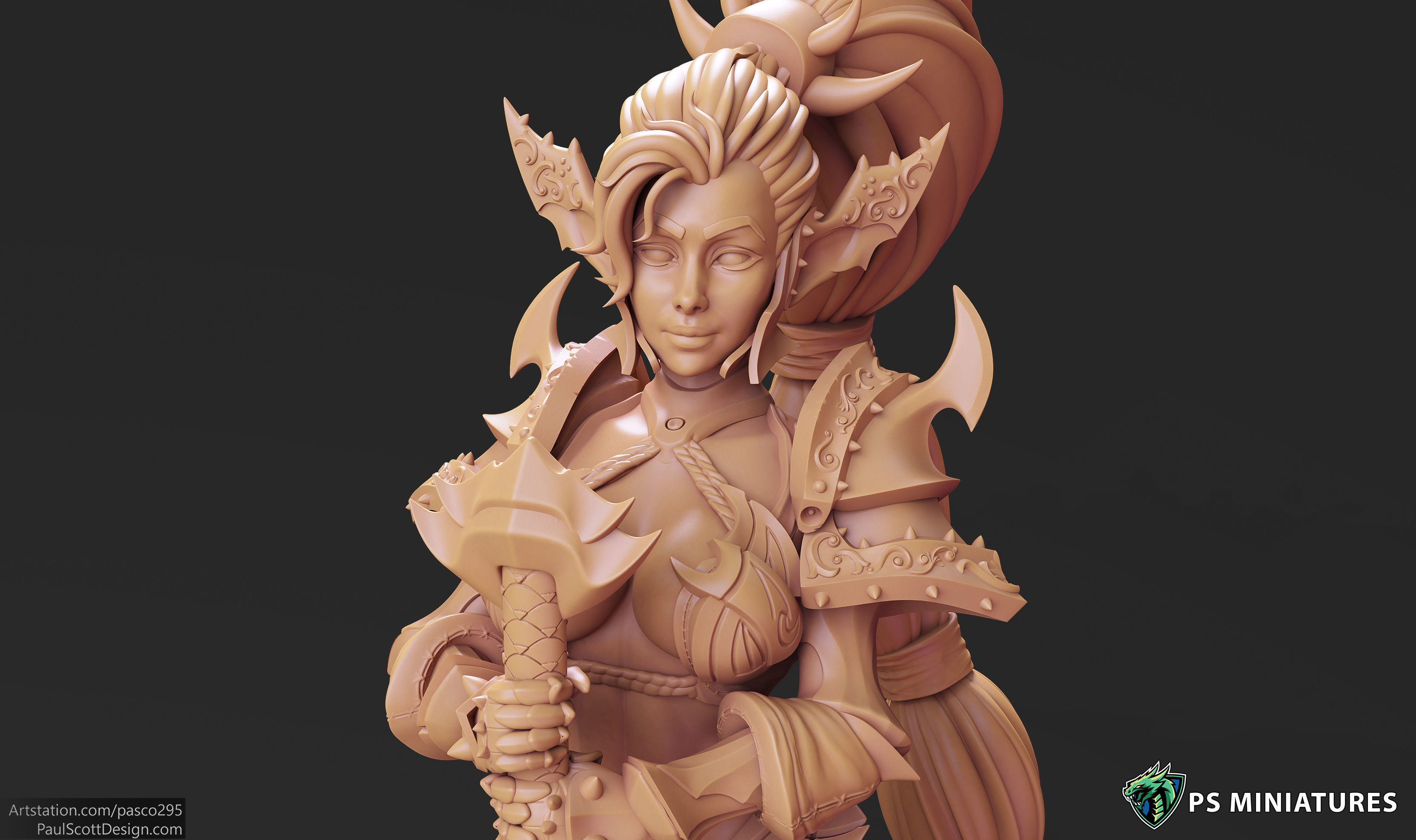 Drow Legionnaire Pose 2 - 4 Variants and Pinup 3D print model_7