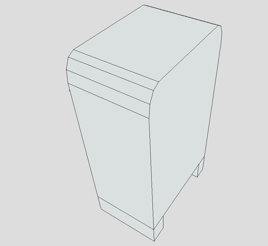 Trash can with coffee cup in it Low-poly 3D model_9
