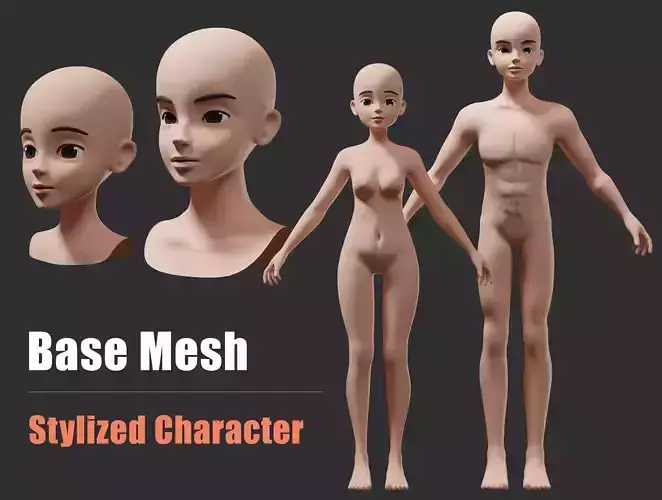 Lowpoly Stylized Character Base
