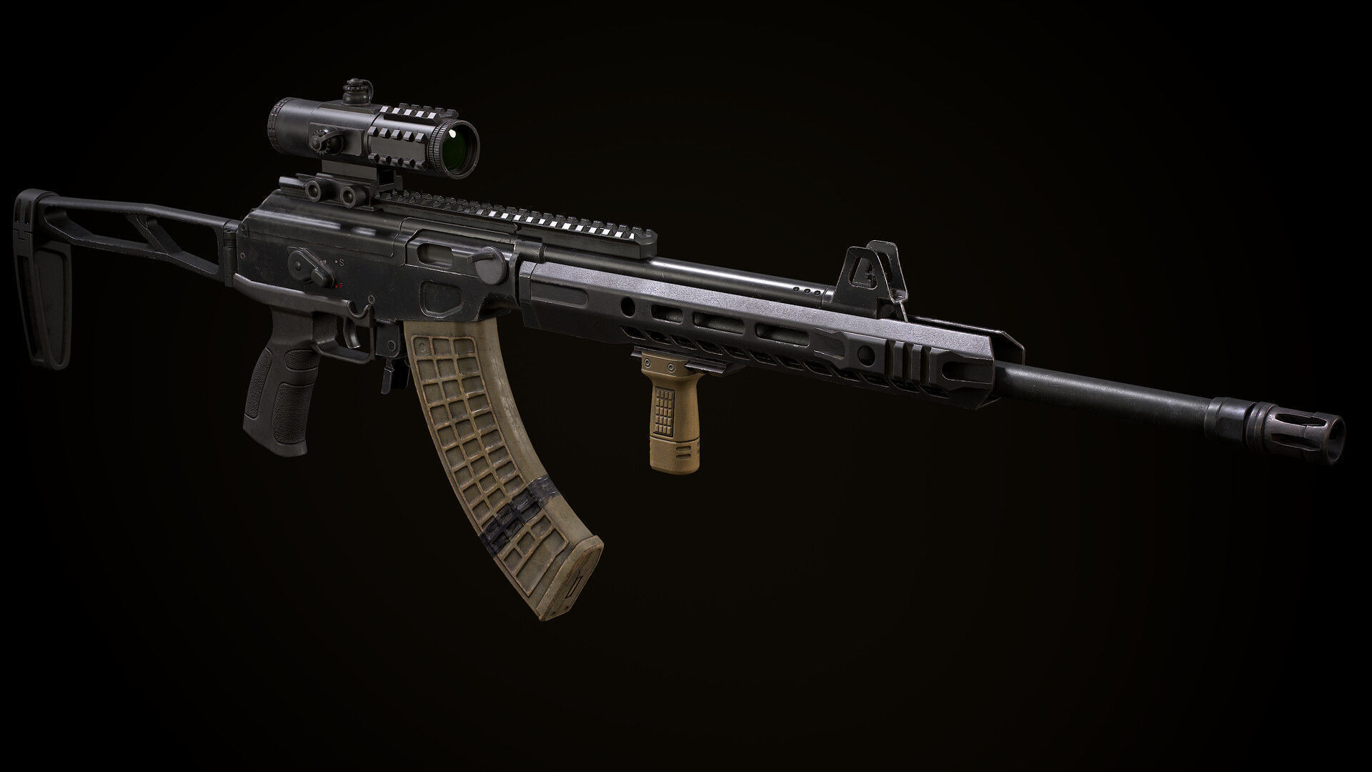 Galil ACE Low-poly 3D model_15
