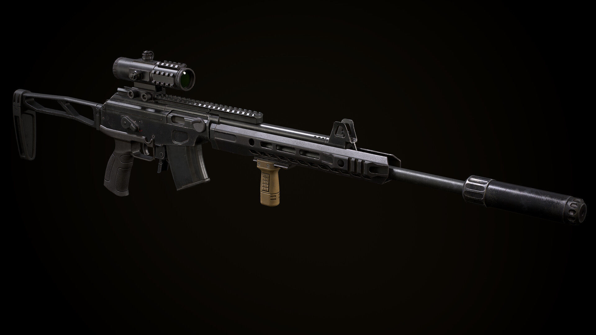 Galil ACE Low-poly 3D model_16