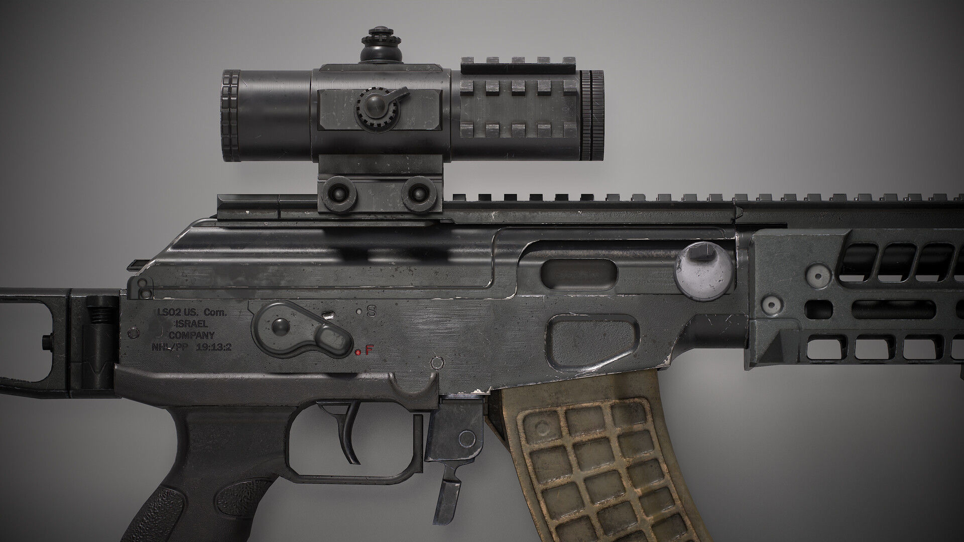 Galil ACE Low-poly 3D model_2