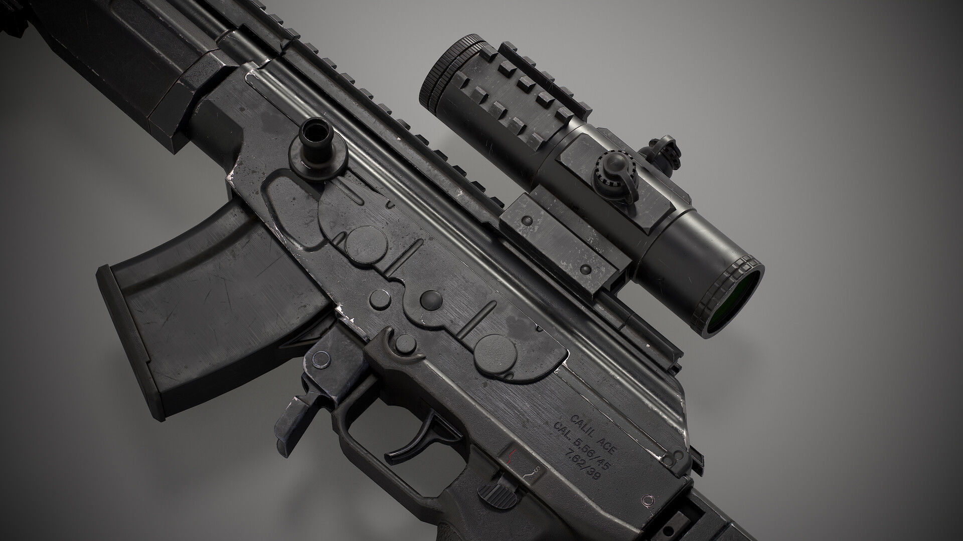 Galil ACE Low-poly 3D model_11