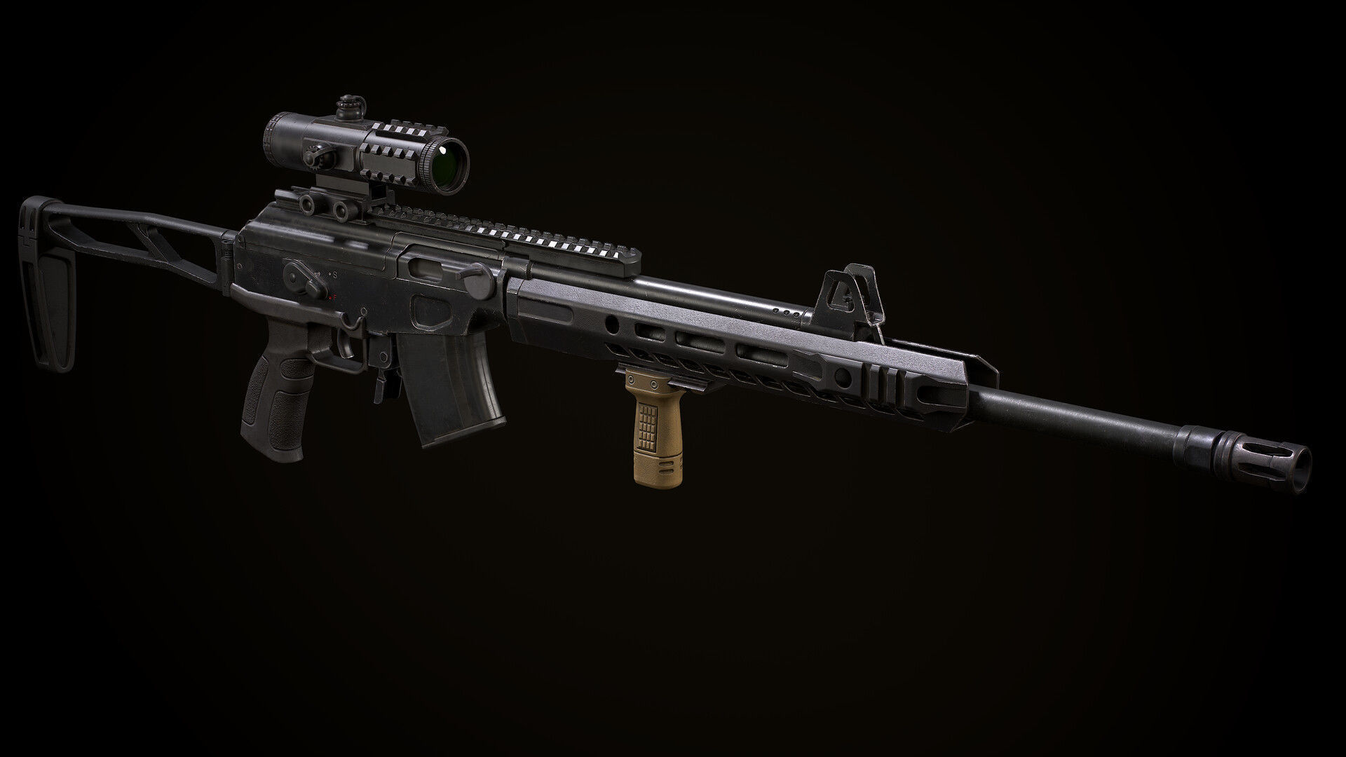 Galil ACE Low-poly 3D model_14