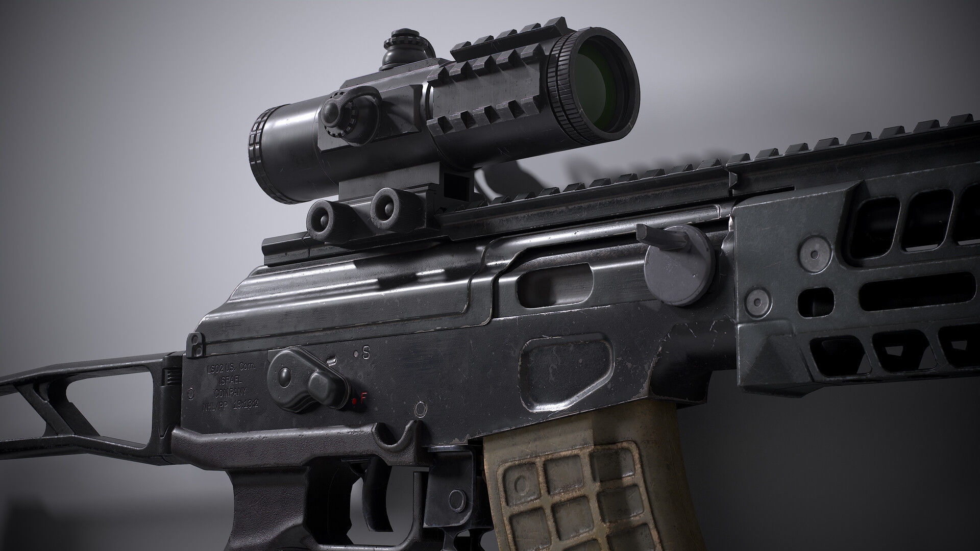 Galil ACE Low-poly 3D model_3