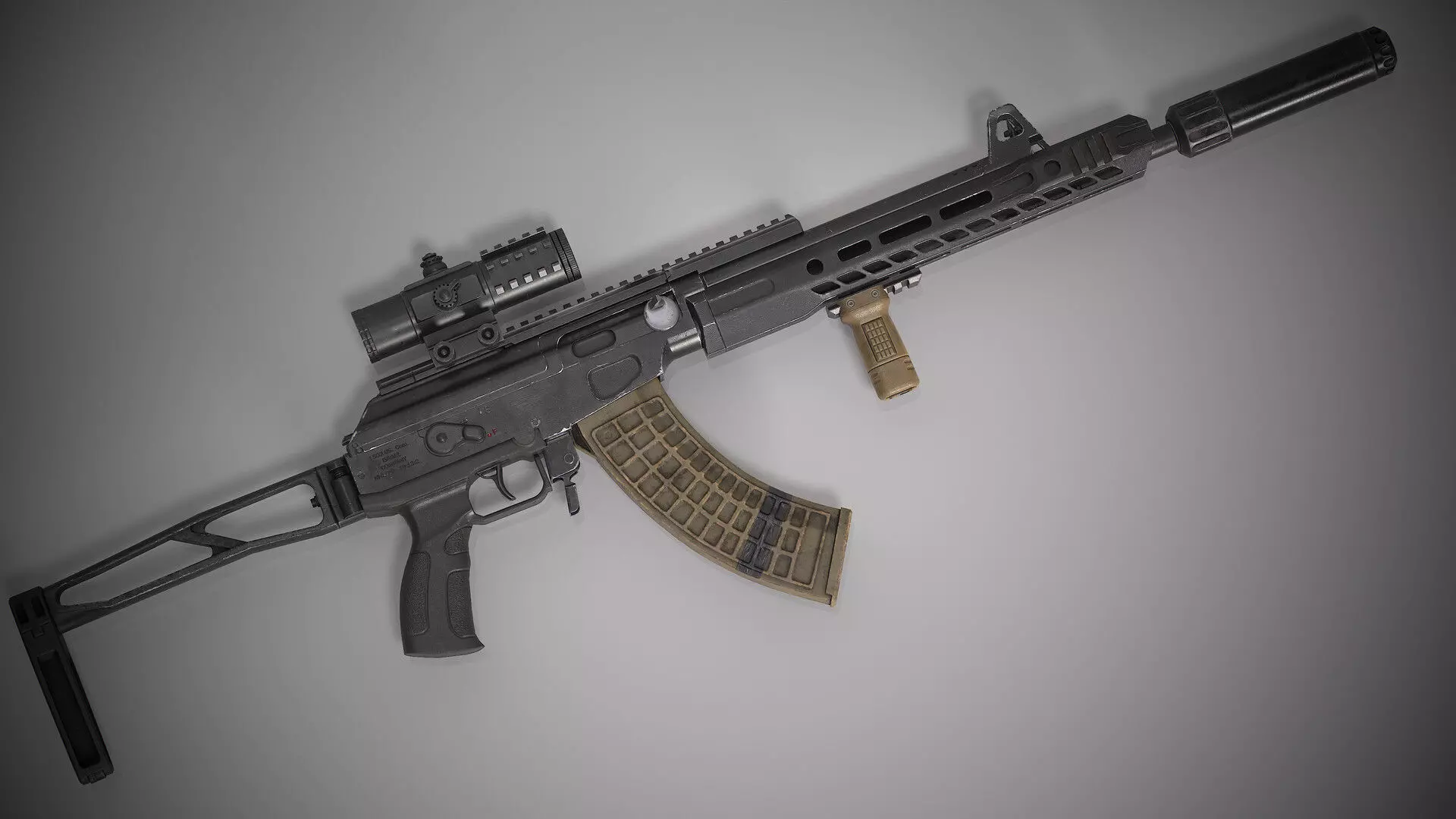 Galil ACE Low-poly 3D model_0