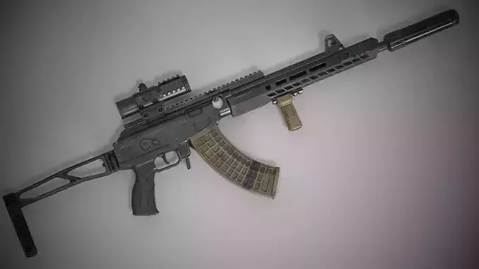 Galil ACE Low-poly 3D model