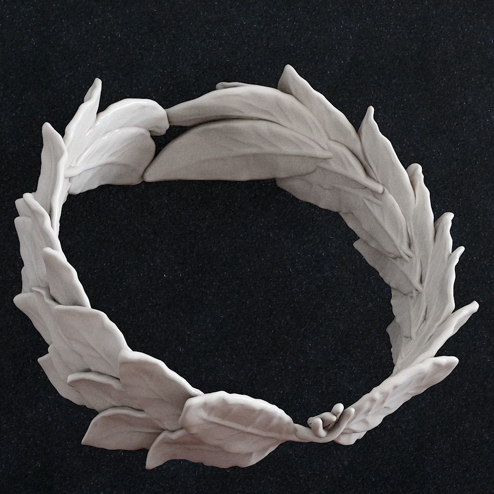 Laurel wreath 3D print model_2