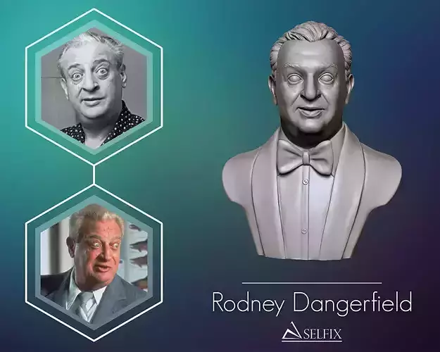 Rodney Dangerfield 3D portrait sculpture 3D print model