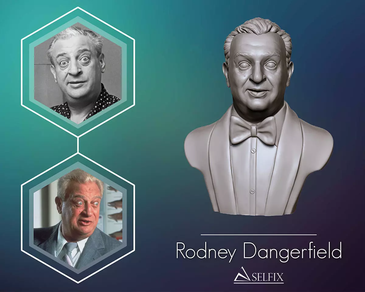 Rodney Dangerfield 3D portrait sculpture 3D print model_0