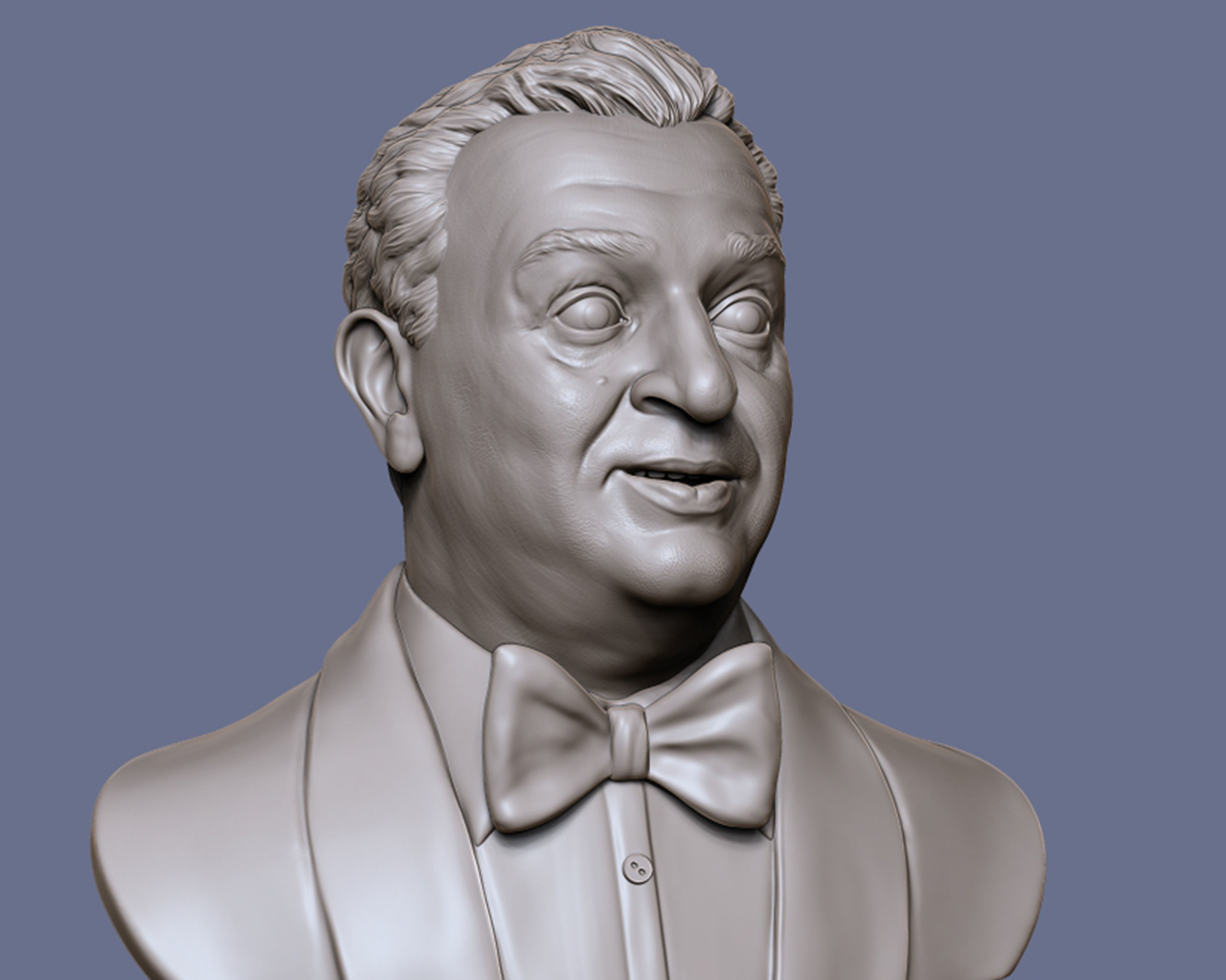 Rodney Dangerfield 3D portrait sculpture 3D print model_3
