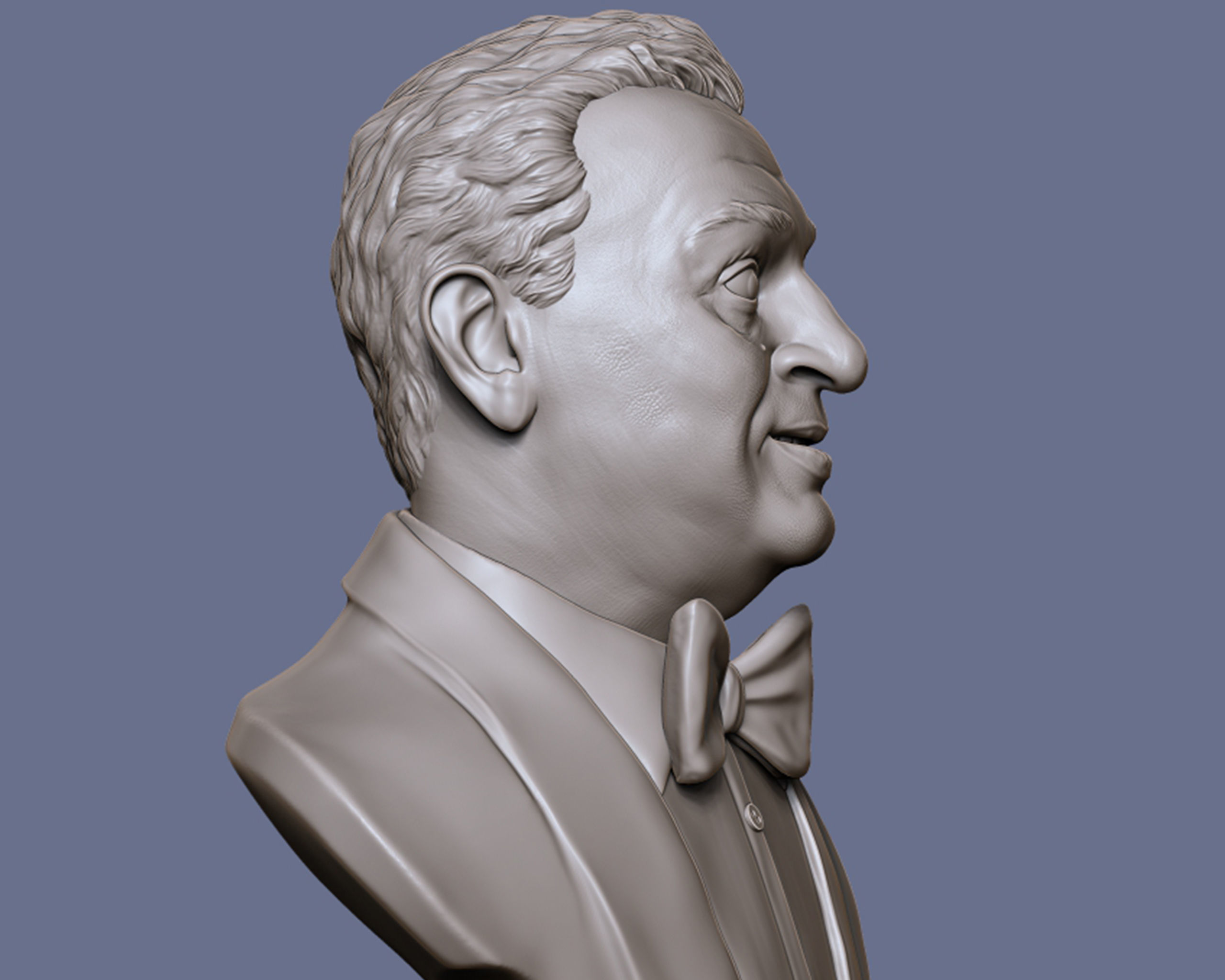 Rodney Dangerfield 3D portrait sculpture 3D print model_5
