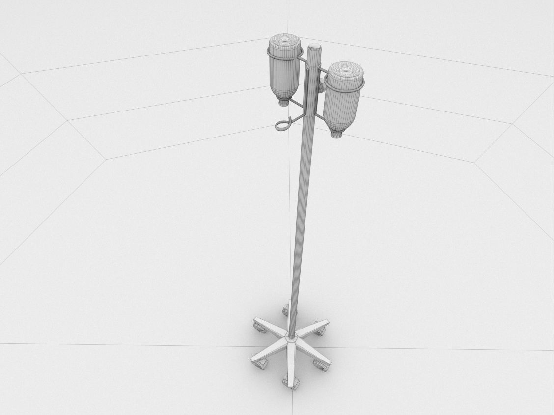 dropper tripod 3D model_2