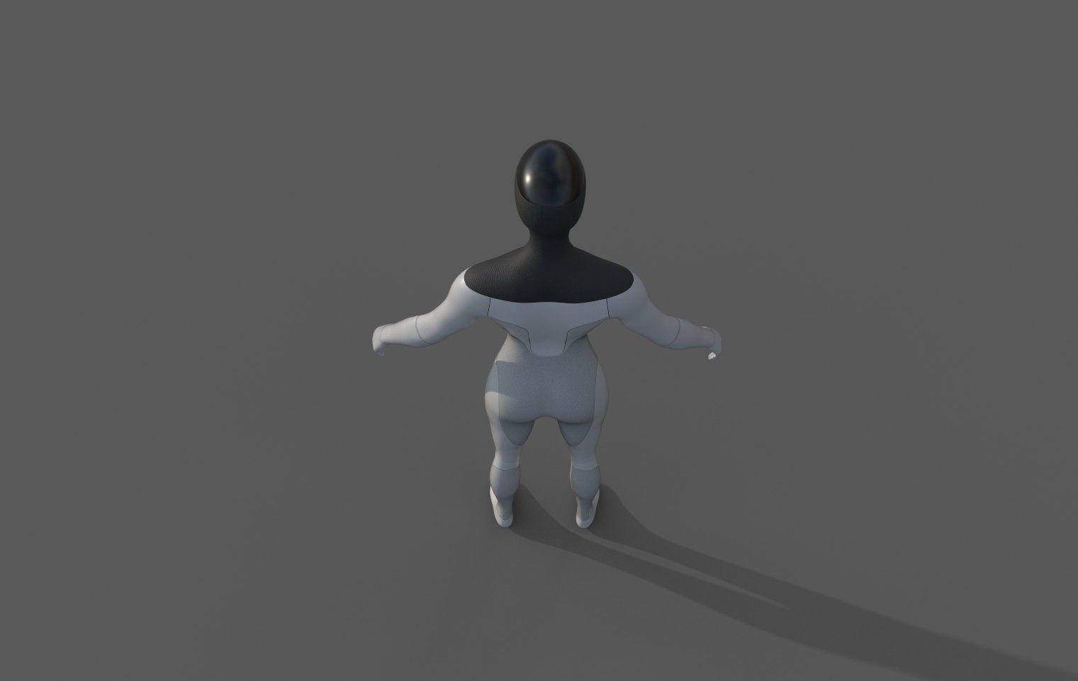 Tesla bot - female version concept Low-poly 3D model_8