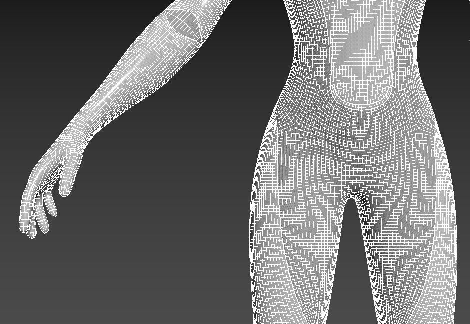 Tesla bot - female version concept Low-poly 3D model_11