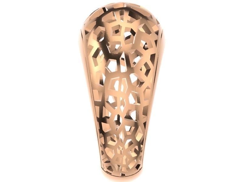 voronoi bombe ring stl verified 3D print model_14
