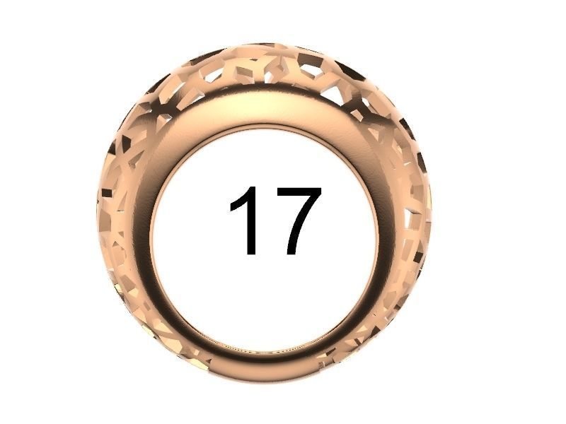 voronoi bombe ring stl verified 3D print model_17