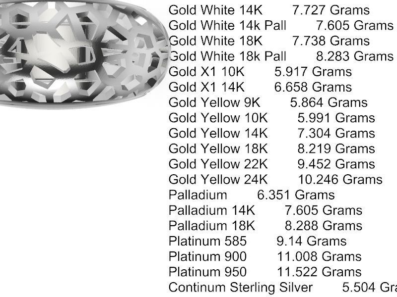 voronoi bombe ring stl verified 3D print model_15