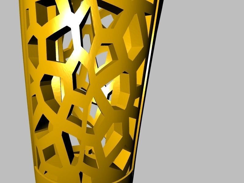 voronoi bombe ring stl verified 3D print model_10