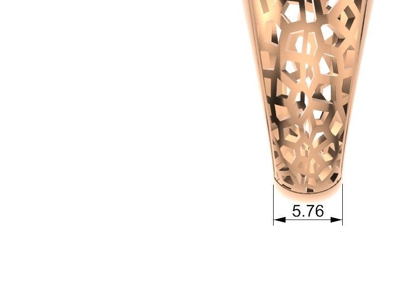 voronoi bombe ring stl verified 3D print model_19