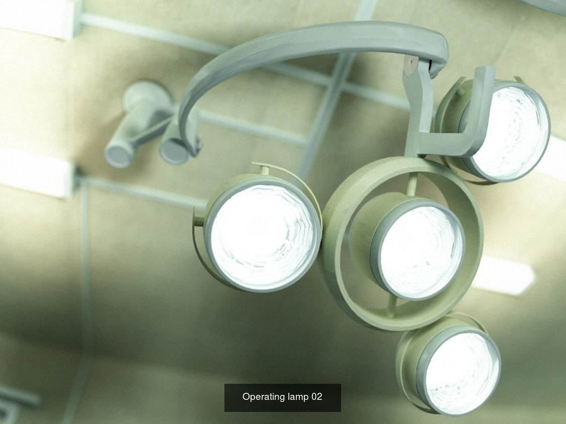 medical equipment and furniture 3D Model Collection_3