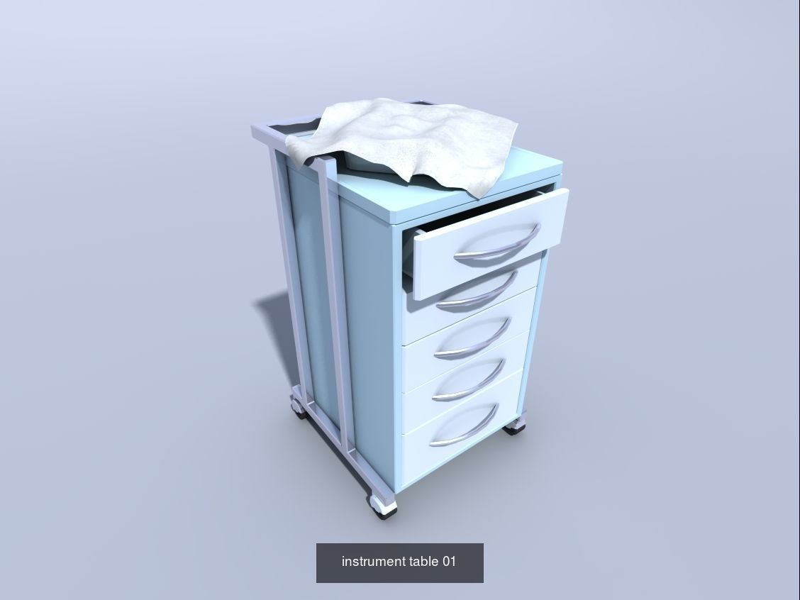 medical equipment and furniture 3D Model Collection_14