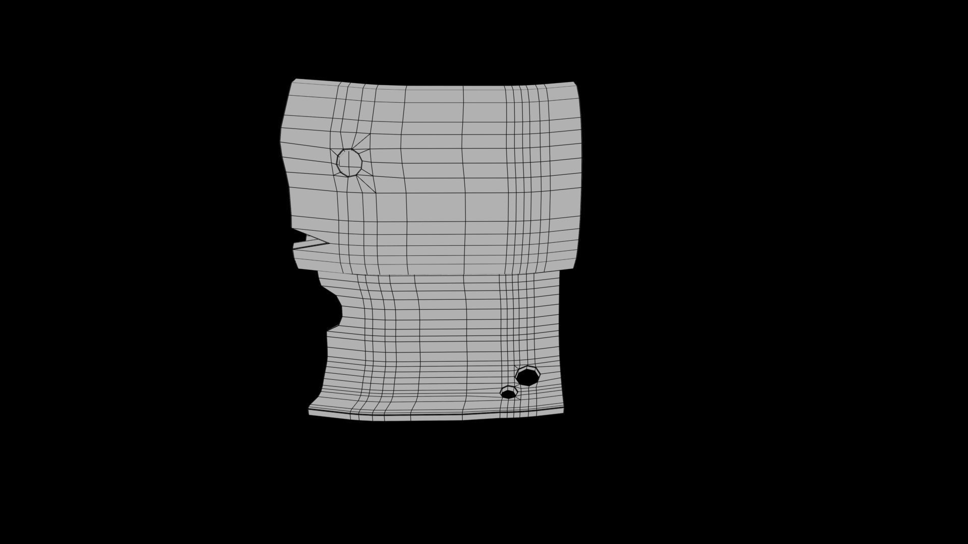 Stylized map Low-poly 3D model_5