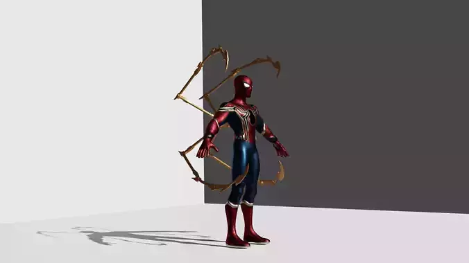 iron spider with armor 3D model
