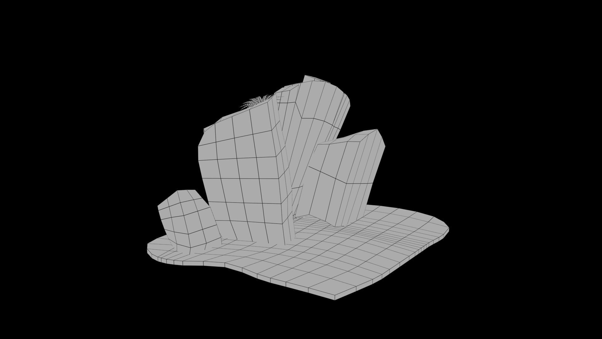 Tombstone tiki statue Low-poly 3D model_7